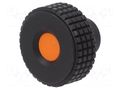 Knob; Ø: 39.5mm; Int.thread: M8; 13mm; H: 26.5mm; technopolymer PP ELESA+GANTER MBT.40B-M8-C2