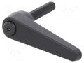 Lever; adjustable; Thread len: 63mm; Lever length: 74mm ELESA+GANTER GN101-22-M10-63-SW