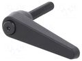 Lever; adjustable; Thread len: 80mm; Lever length: 89mm; GN 101 ELESA+GANTER GN101-25-M12-80-SW