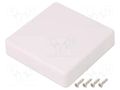 Enclosure: multipurpose; X: 80mm; Y: 80mm; Z: 20mm; TWN; ABS; white TAKACHI TKC-TWN8-2-8W
