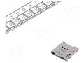 Connector: for cards; Nano SIM; without card tray,push-push; SMT ATTEND 115U-A101