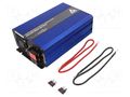 Converter: DC/AC; 600W; Uout: 230VAC; 11÷15VDC; 260x157x77mm; 92% AZO DIGITAL AZO-IPS-1200S/12V