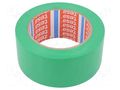 Tape: warning; green; L: 33m; W: 50mm; self-adhesive; Thk: 0.15mm TESA TESA-60760/GR