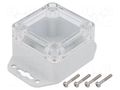 Enclosure: multipurpose; X: 60mm; Y: 60mm; Z: 40mm; ZP; polycarbonate KRADEX ZP606040UJPH-PC
