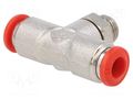 Push-in fitting; T-tap splitter; -0.99÷20bar; Thread: 1/8" AIGNEP 50216-6-1/8