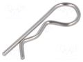 Cotter pin; stainless steel; Ø: 3mm; L: 72mm; Shaft dia: 10÷16mm ELESA+GANTER GN1024-NI-3-E