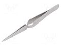 Tweezers; 125mm; for precision works; Blade tip shape: sharp WELLER WEL.31SA