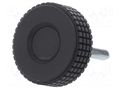 Knob; Ø: 61mm; Ext.thread: M10; 30mm; H: 39mm; technopolymer PP ELESA+GANTER MBT.60P-M10X30-C9