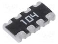 Resistor network: Y; SMD; 100kΩ; ±5%; 62.5mW; No.of resistors: 4 YAGEO TC164-JR-07100KL