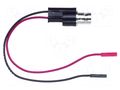 Test lead; BNC socket,0.64mm socket x2; Len: 0.14m POMONA POM-5069