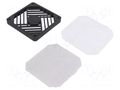 Guard; 92x92mm; screw; Holes pitch: 82.5mm; Material: polyester DREMEC 8GE11CP092