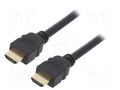 Cable; HDMI plug,both sides; HDMI 2.1; 1m; black DIGITUS AK-330124-010-S