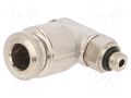 Push-in fitting; BANJO,angled; -0.99÷20bar; nickel plated brass AIGNEP 57550-6-M5
