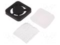 Guard; 40x40mm; screw; Holes pitch: 32mm; Cover material: plastic DREMEC 8GE11CP040
