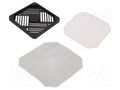 Guard; 120x120mm; screw; Holes pitch: 100.6mm; Material: polyester DREMEC 8GE11CP120