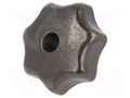 Knob; Ø: 63mm; Int.thread: M12; cast iron; DIN 6336 ELESA+GANTER DIN6336-GG-63-M12D
