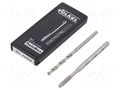 Tap; high speed steel cobalt HSS-E; M4; 0.7; ISO2/6H; 2pcs. VÖLKEL VOLKEL-37591