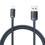 Baseus Crystal Shine Series cable USB cable for fast charging and data transfer USB Type A - Lightning 2.4A 1.2m black (CAJY000001), Baseus 6932172602680 6932172602680