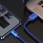 Baseus Crystal Shine Series cable USB cable for fast charging and data transfer USB Type A - Lightning 2.4A 2m blue (CAJY000103), Baseus 6932172602727