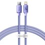 Baseus CAJY000205 Lightning - USB-C PD cable 20W 480Mb/s 1.2m - purple, Baseus 6932172602765