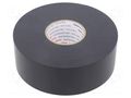 Tape: electrical insulating; W: 38mm; L: 33m; Thk: 0.25mm; black HELLERMANNTYTON HTAPE-FLX25-38BK
