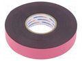 Tape: self-amalgamating; black; 19mm; L: 6.7m; Thk: 0.76mm; -40÷80°C HELLERMANNTYTON HTAPE-POWER600-19