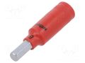 Socket; hex key,insulated,socket spanner; HEX 8mm; 1/4"; 1kV WIHA WIHA.43113