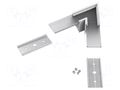 Connector 60°; silver; aluminium,polycarbonate; anodized TOPMET TOP-C1850020