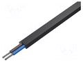 Wire; 2x1.5mm2; ASI BUS,automatics; stranded; Cu; unshielded; 48V HELUKABEL A-BUS-2X1.5-PUR-BK