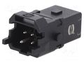 Connector: HDC; contact insert; male; Han® 1A; PIN: 4; 3P+PE HARTING 09100032601