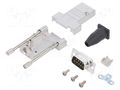 Connector: D-Sub; PIN: 9; plug; male; soldering; for cable; white ENCITECH DTSL09LJSRGTDMPWK