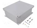 Enclosure: multipurpose; X: 217mm; Y: 253mm; Z: 93mm; aluminium; grey ILME ILME-APV19