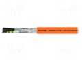 Wire: servo drive; hybrid,TOPSERV®113; orange; stranded; Cu; PUR HELUKABEL TOPSERV113P-78949