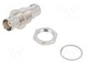 Coupler; socket; BNC socket,both sides; female; straight; 50Ω; POM AMPHENOL RF 112437