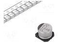 Capacitor: electrolytic; low ESR; SMD; 100uF; 25VDC; Ø8x6.2mm; ±20% NICHICON UCL1E101MCL6GS