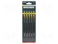 Hacksaw blade-set; wood,plastic; 155mm; 6teeth/inch; FAST WOOD METABO MTB.623603000