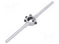 Diestock; cast zinc; Grip capac: BSW 1/16"-3/32",M1-M2,6; Ø: 16mm VÖLKEL VOLKEL-15001