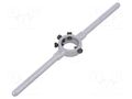 Diestock; cast zinc; Grip capac: BSW 1/8"-5/32",M3-M4; L: 200mm VÖLKEL VOLKEL-15002
