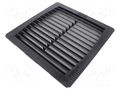 Filter; Cutout: 223x223mm; D: 38mm; IP54; Mounting: push-in; black WEIDMÜLLER EF-40-54-BK