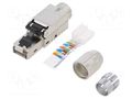 Connector: RJ45; plug; PIN: 8; Cat: 6a; shielded; 8p8c; for cable LOGILINK LOG-MP0040N