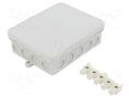 Enclosure: junction box; X: 100mm; Y: 125mm; Z: 40mm; polyetylene OBO BETTERMANN OBO-2000414