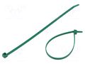 Cable tie; L: 210mm; W: 4.7mm; green; polyamide; 355N; Ømax: 55mm HELLERMANNTYTON T80R-PA66-GN
