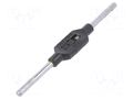 Tap wrench; Grip capac: 1/16"-1/2",G 1/8",M1-M12; L: 176mm; steel VÖLKEL VOLKEL-14015