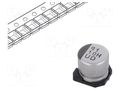 Capacitor: electrolytic; SMD; 10uF; 50VDC; Ø6.3x5.8mm; ±20%; 2000h NICHICON UUD1H100MCL1GS