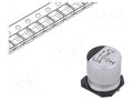 Capacitor: electrolytic; SMD; 100uF; 50VDC; Ø10x10mm; ±20%; 5000h NICHICON UUA1H101MNL1GS