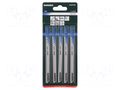 Hacksaw blade-set; tinware,metal; 106mm; 12teeth/inch; 5pcs. METABO MTB.623697000