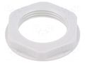Nut; PG16; polystyrene; 30mm; light grey; Thread: PG; with flange LAPP LP-52000150