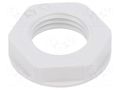 Nut; PG7; polystyrene; 19mm; light grey; Thread: PG; with flange LAPP LP-52000110