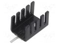 Heatsink: extruded; U; TO220; black; L: 19mm; W: 13.2mm; H: 12.7mm Advanced Thermal Solutions ATS-PCB1013