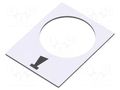 Label; white; Button marking: specjal mark; control cassette SCHNEIDER ELECTRIC ZB2BY4932